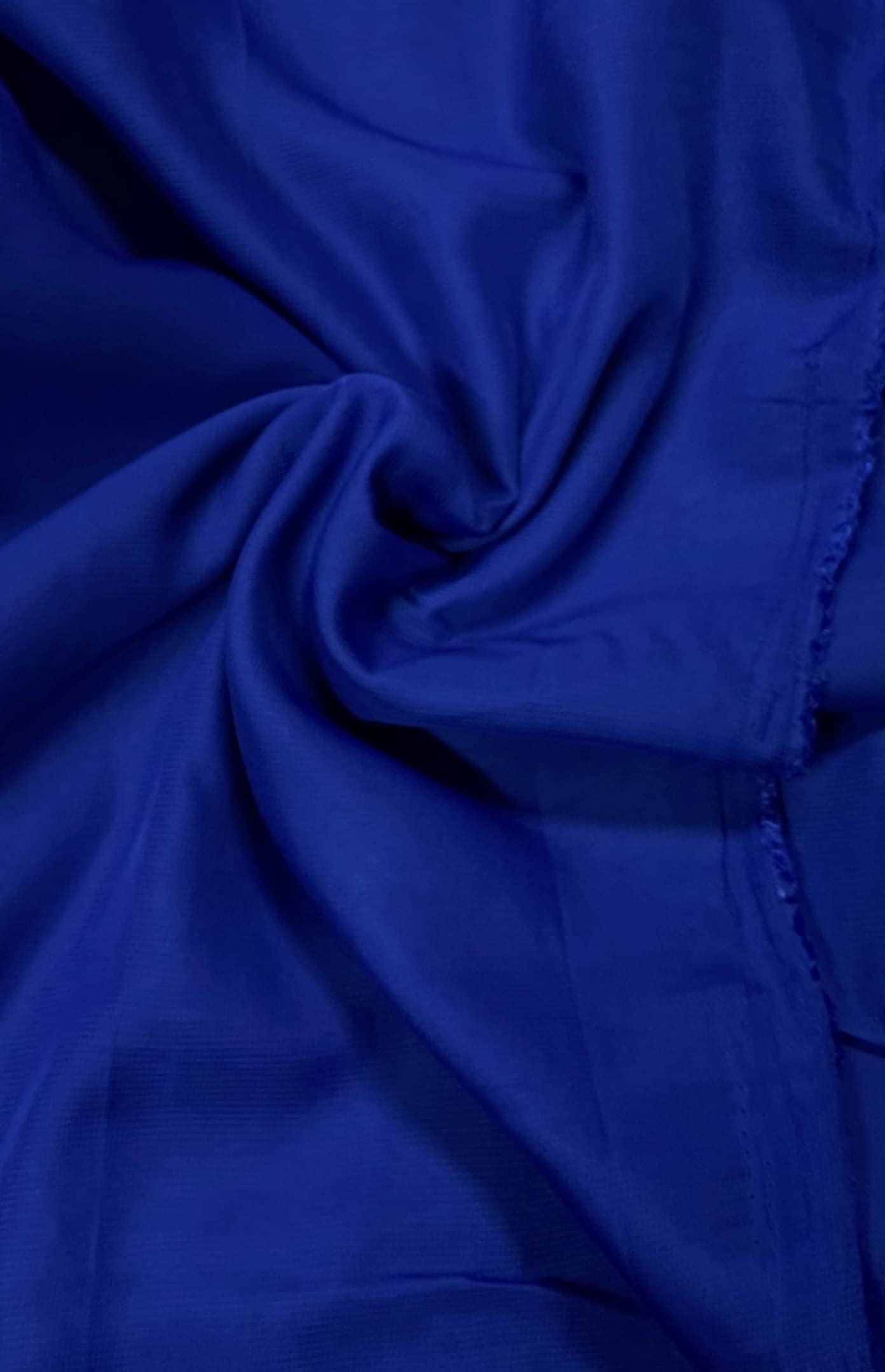 Fancy Textiles 100% Polyester Chiffon Fabric 60'' Wide (2 Meter, Royal Blue) — image 1