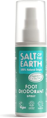 Salt Of The Earth Foot Deodorant Spray 100 ml Peppermint Tea Tree Refillable