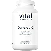 Vital Nutrients Buffered Vitamin C 500mg - Vegan Gentle Vitamin C for Sensitive Individuals* - Immune Support Supplement* - Gluten, Dairy and Soy Free - Non-GMO - 220 Capsules