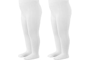 bistyle Baby Girls Tights Thick Leggings Soft | Warm Organic Cotton Stockings Pantyhose | Newborn Infant Toddler 2 Pack