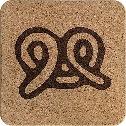 Azeeda 'Pretzel' Square Cork Trivet / Pot Stand (TR00011267)