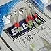 QualyQualy Size #16-#20 Sabiki Rigs Saltwater Freshwater Fishing Sabiki Bait Rig with Ball Bearing Swivel White Fish Skin Sabiki Rig for Bass Trout Walleye 10 Packs