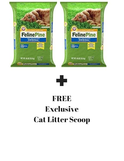 Amazon.com : Feline Pine Cat Litter (Original, 2 Pack (Each 40 lbs ...