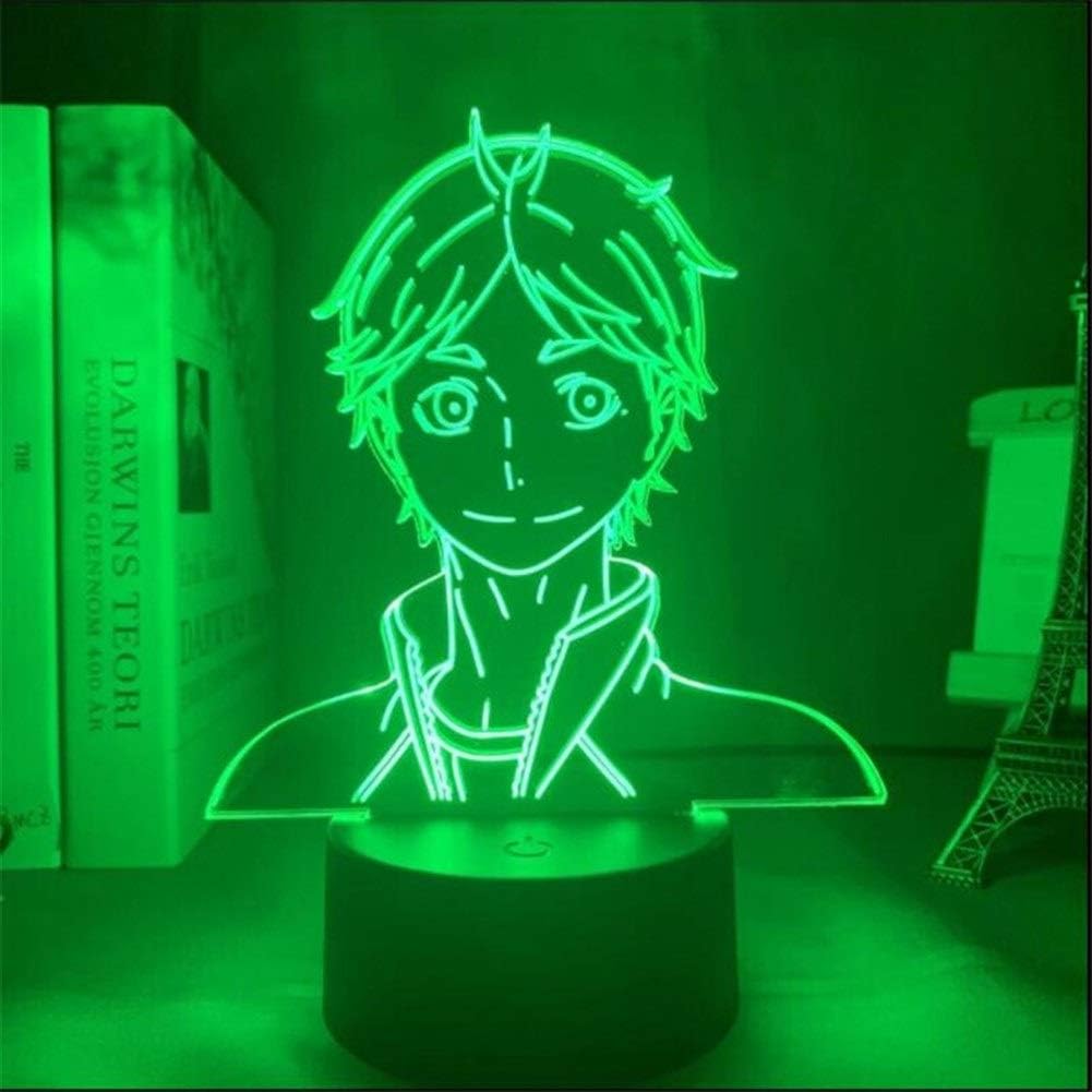 3d Night Light Illusion Lamp Haikyuu Koshi Sugawara Led Illusion Night Lights 3d Anime Lamp Haikyuu Led Color Changing Light For Home Decor Color Cracked Base Remote Amazon Com