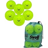 Swell PBG Sports Outdoor Pickleballs - (6) 40 Hole Pickleball Balls - USA Pickleball (USAPA) Approved