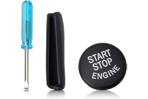 MOTOALL Black Start Stop Engine Button for BMW 3 Series X5 X6 E70 E71 E83 E87 E89 E90 E91 E92 E93 Start Stop Engine Button Sw
