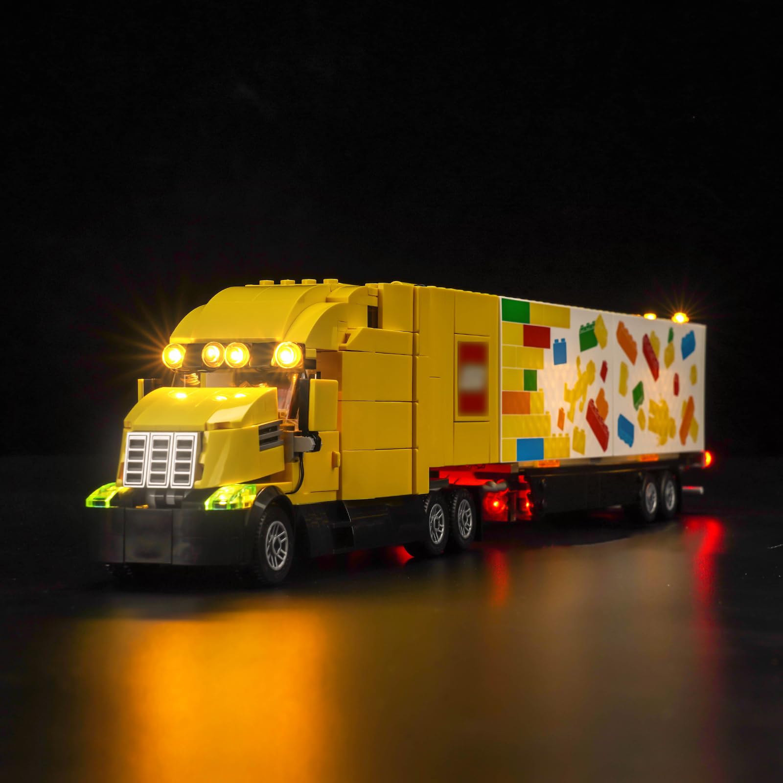 Led Light Set Compatible with Lego 60440 Yellow Delivery Truck (No Model), Decoration Lighting Set Compatible with Lego Yellow Delivery Truck Creative Toys — image 1