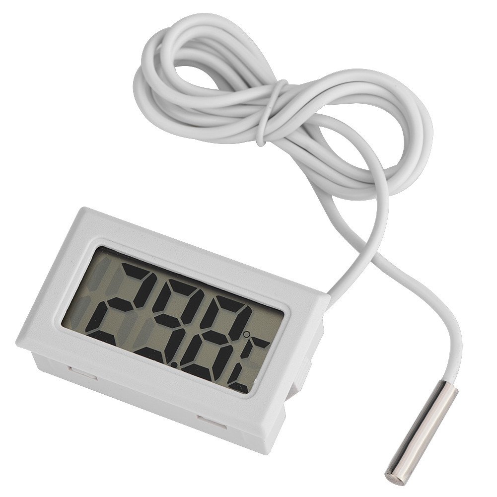Kafuty Mini LED Display Digital Temperature,Meter Probe Sensor Digital LCD Thermometer,LED Thermometer used in Aquarium, Poultry, Reptile, Incubator, Greenhouse