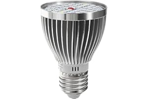 E27 Full Spectrum Grow Bulb 60W 2835 SMD for Plant Hydroponic Aquarium Boosts Photosynthesis on Cloudy Rainy or Dark Days
