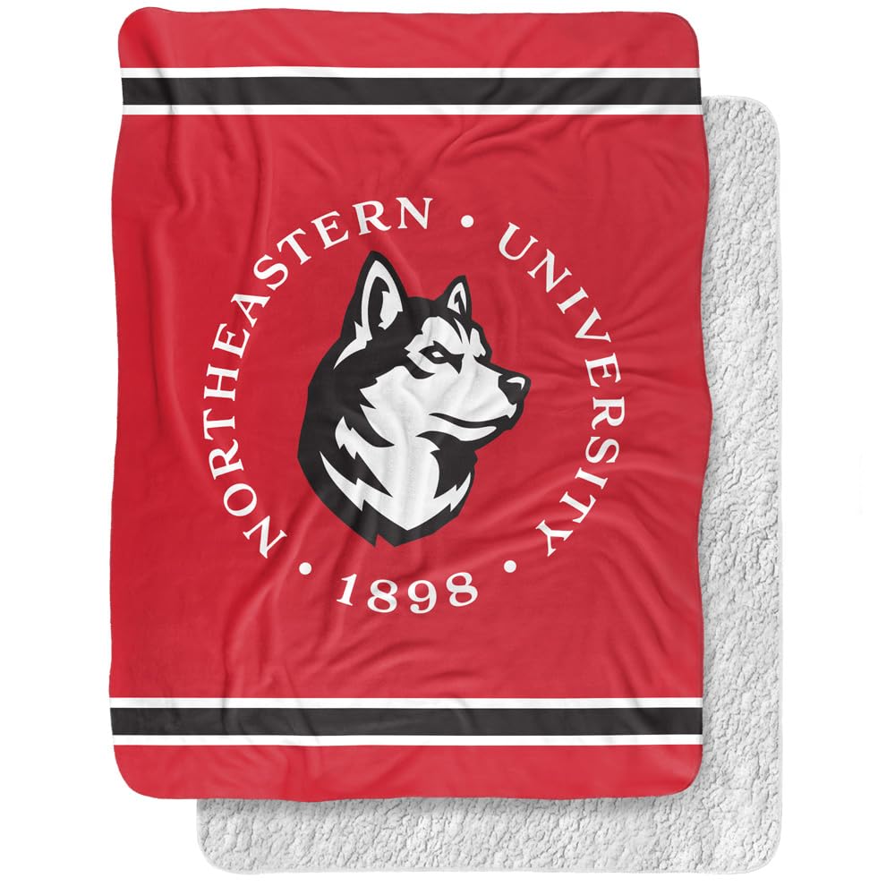 Northeastern University Blanket, 60"x80" Primary