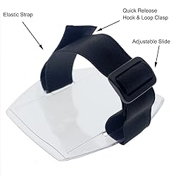 Armband Badge Holder with Black Adjustable Elastic