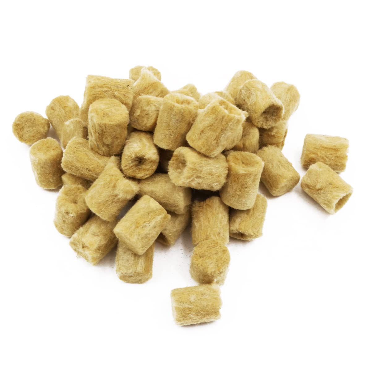 WANGCL 50pcs Rockwool Starter Plugs Agricultural Soilless Culture Hydroponic Cylindrical Hydroponic Seedling Block
