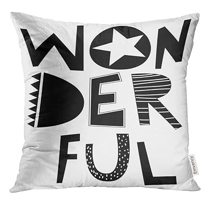 Amazon Com Golee Throw Pillow Cover Black Girl Wonderful Slogan