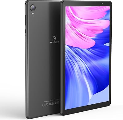 PRITOM 10 inch Android Tablet 4GB RAM 32GB ROM Quad Core HD IPS Wi-Fi Bluetooth
