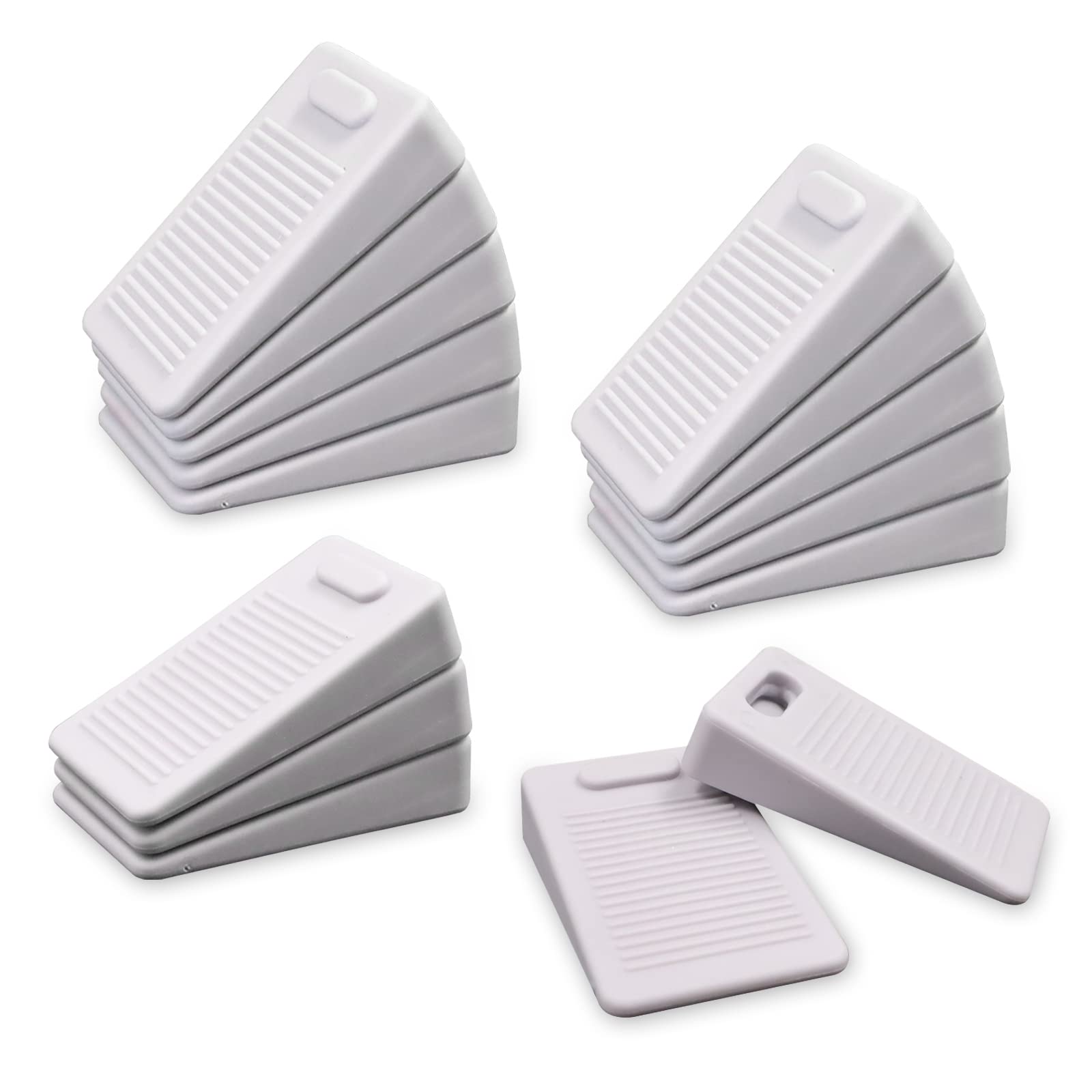 LELE LIFE 15pcs Flexible Rubber Furniture Levelers for Uneven Floors, Stackable, Cuttable, Anti-Slip, Ideal for Tables, Chairs, Beds, Cabinets, etc.