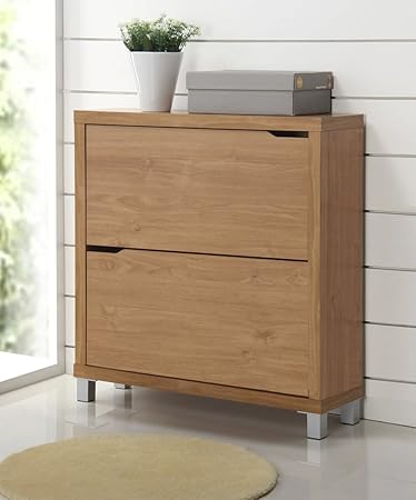Kit Closet Kubox - Schuhregal, 2 Türen, kirschholz