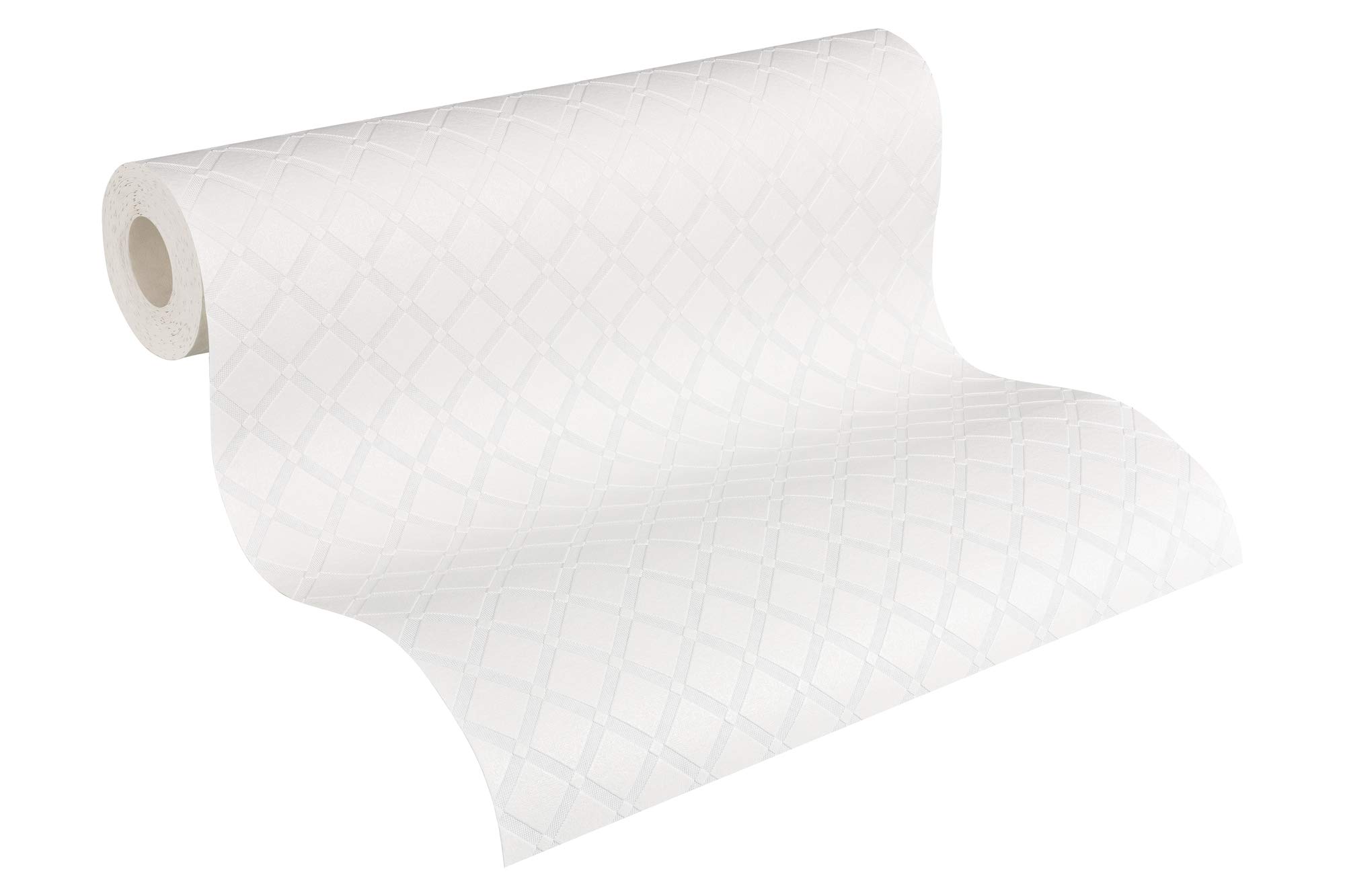 A.S. Création Paintable Non-Woven Wallpaper 10.05 m x 0.53 m White Made in Germany 528117 5281-17