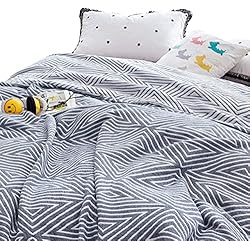 MEJU Blue Checks Stripes Triange Muslin Reversible