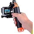 Suptig Trigger Waterproof Pistol Shutter Trigger Kit Floating Hand Grip for GoPro Hero 8 Hero 7 Hero 6 Black Gopro Hero 5 Hero 4 Hero 3+ Hero 3 Hero+LCD Yi Action Yi 4k Yi 4K+ Action SJCAM Cameras