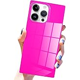 Pevezeda for iPhone 16 Pro Max Case, Bright Neon Trendy Shockproof Phone Case Cover for Women Girls [Never Fade] [Minimalist Aesthetic] [Reinforced Corners Protection] 6.9 inch, Hot Pink