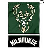 Milwaukee Bucks Double Sided Garden Flag