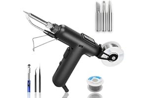 GENERIC Soldering Iron Kit 110V 120W Multi-Function Handheld Welder Set Automatic Soldering Gun Kit Fast Heating Portable Micro Soldering Kit, for Metal Electronic Repair DIY Wire Soldering Kit (120W8Pcs Set)