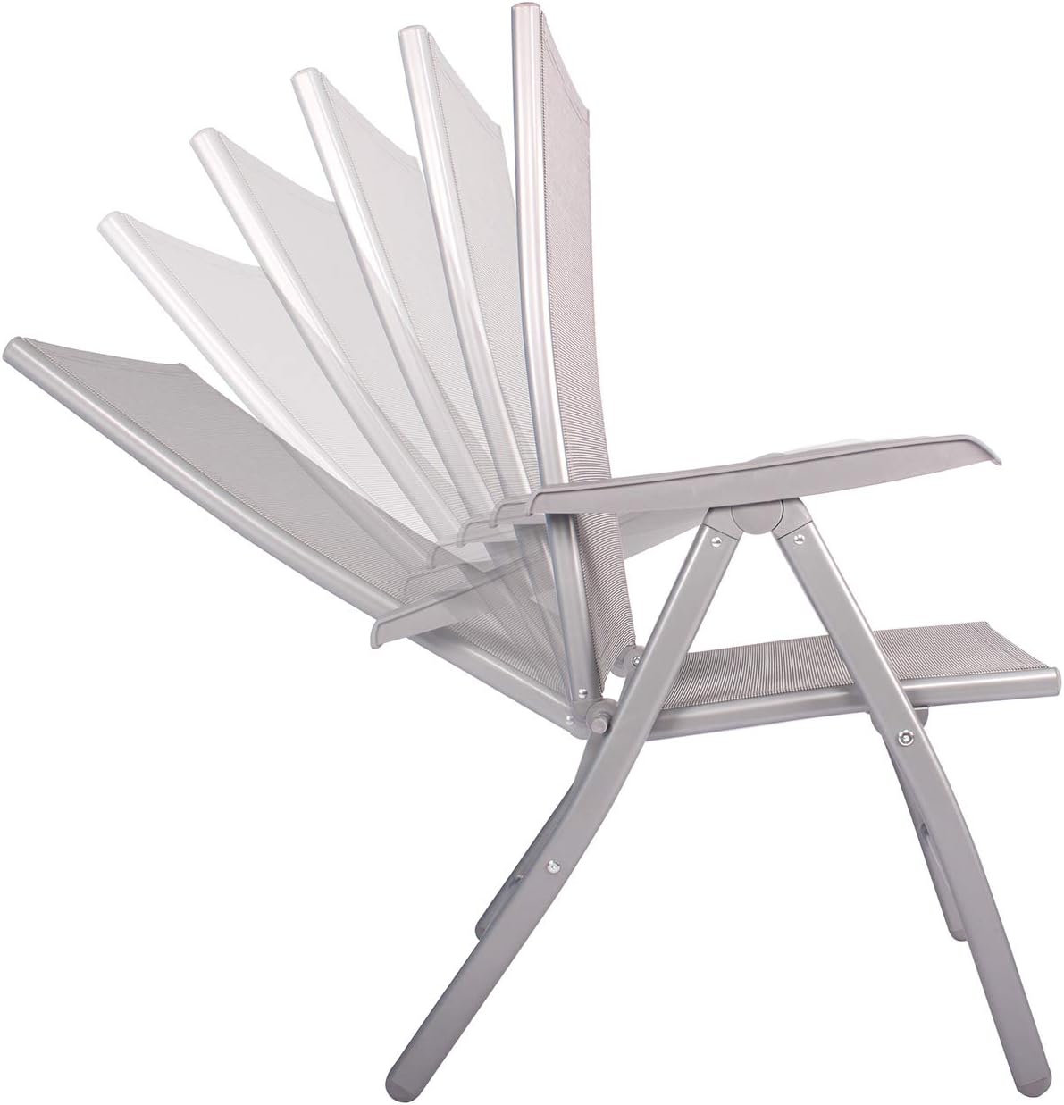 Lounge Chair Outdoor Folding Adjustable Recliner Chair for Patio,Beach,Pool Side: Kitchen & Dining