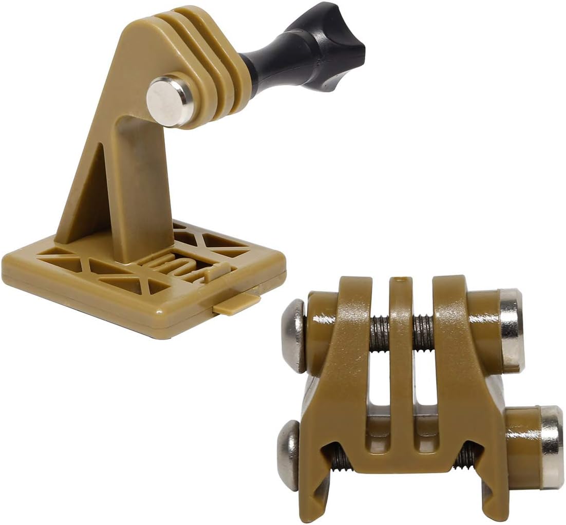AOUTACC Tactical Helmet Accessories Camera Excavator Mounts Rail Mounts for GoPro Helmet or NVG Helmet Base Bracket