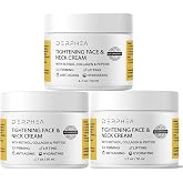 DERPHEA Neck Tightening Cream, Neck Cream, Face Firming Cream For Tightening &amp; Firming Skin, Fine lines, Loose &amp; Sagging On Neck, Decollete Or Other Skin Areas (Package may different) - 3pack