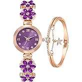 ADSBIAOYE Women's Bracelet Watch Fashion Item Waterproof Quartz Flower Shaped Watch