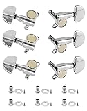 QWORK 6-Pack Guitar Tuning Pegs - Universal 3L+3R