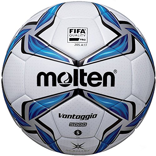 Molten Acentec Soccer Ball, Size 5, Blue/Silver/White