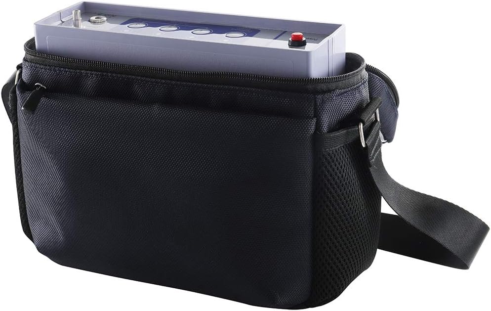ECH Portable 1-3L O-x-y-g-e-n Gene-ra-tor Con-cen-tra-tor Home Air Pu-ri-fi-er with Adjustable Pulse Flow
