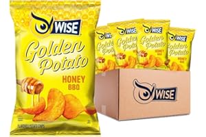 Wise Snacks Honey BBQ Chips 0.75 oz (40 Count) - Gluten Free Potato Chips, Deliciously Sweet and Smoky Flavor, Perfect for Snacking, Parties, & Gluten-Free Diets