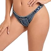 Dxyufazhe Women's Sexy Low Rise Booty Denim Shorts Stretchy Jeans Shorts Mini Hot Pants