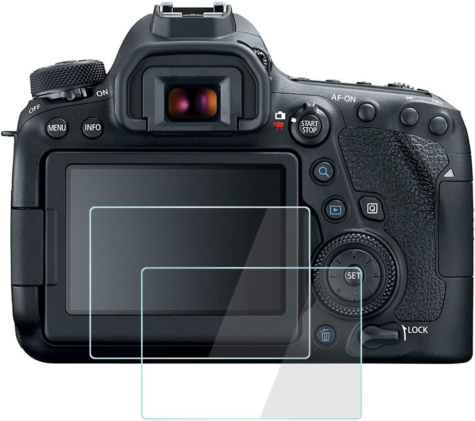 6D Mark II Camera Screen Protector for Canon EOS 6D Mark II 6D2 Digital Camera[2 Pack], Tempered Optical Glass Anti-Scratch Screen Film for Canon 6d mkii 6d2 Camera Fire-Rock Camera Screen Accessories