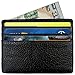 RFID Blocking Leather Wallet, Slim Thin Minimalist Pocket Wallets Card Holder