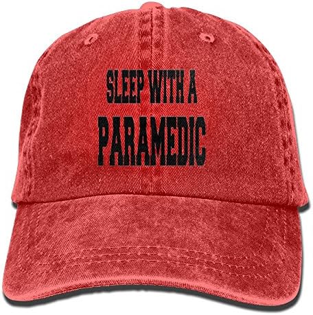 YanHIng Sleep with A Paramedic New Adjustable Washed Cap Cowboy Baseball Hat Red