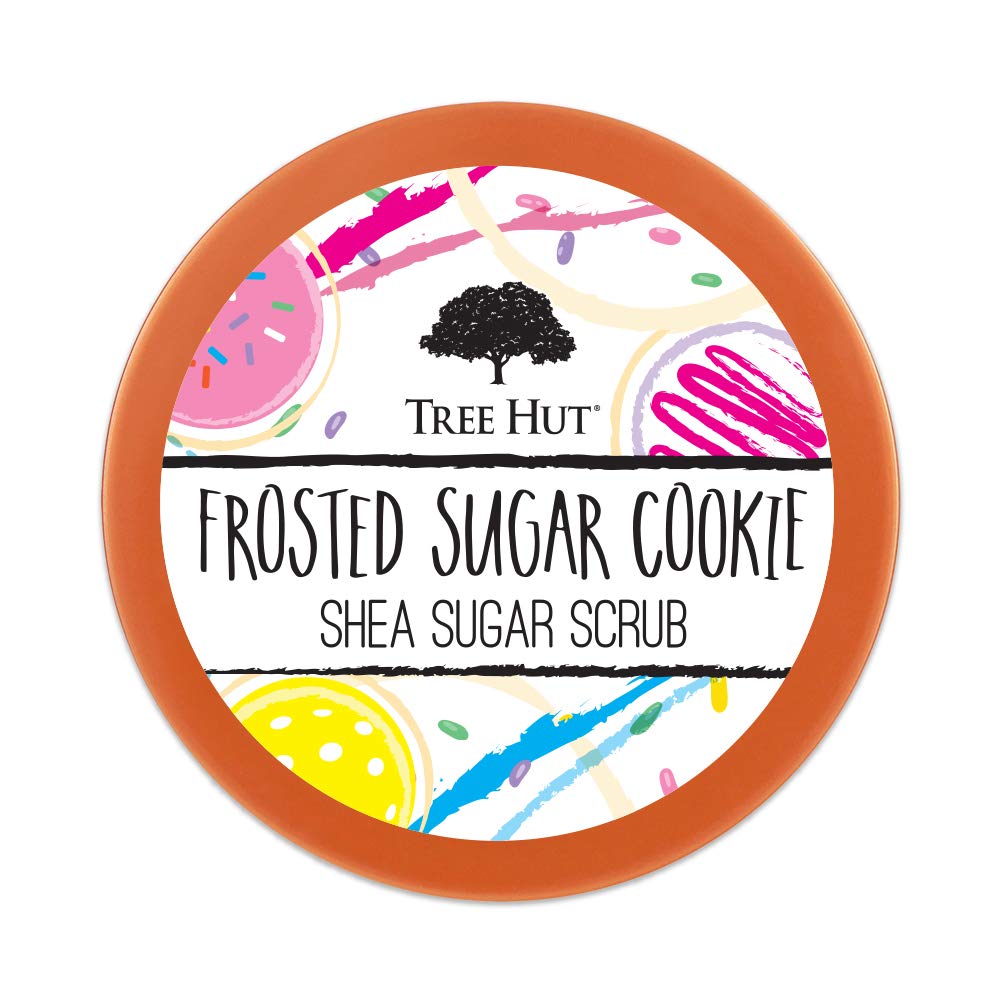Tree Hut Frosted Sugar Cookie Shea Sugar Scrub | Exfoliating Scrub Removes Dry Skin for a Soft & Natural Glow | Limited Edition | Vegan, Free of Parabens, Formaldehyde Donors, & Sulfates | 18 fl oz.