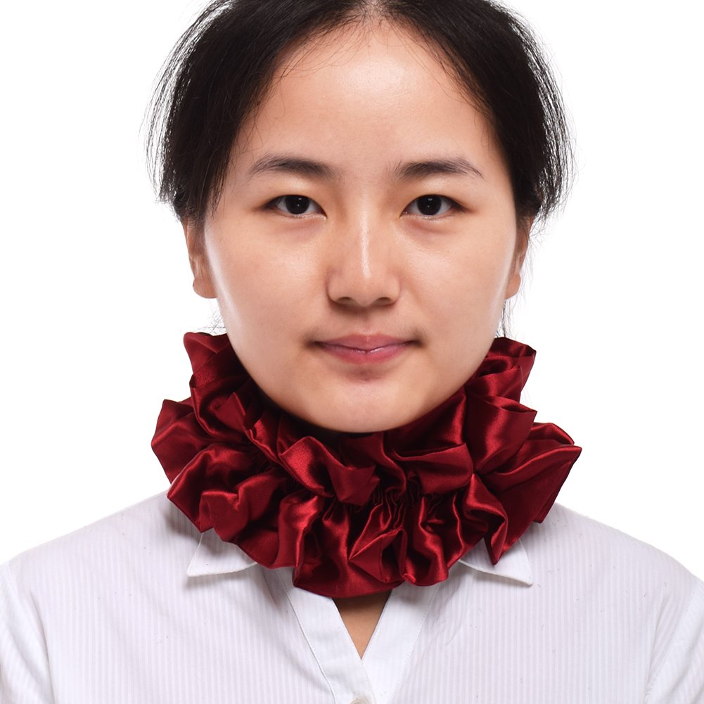 BLESSUME Retro Ruffle Collar 1PC (Red)