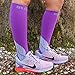 Blitzu Compression Socks 15-20mmHg for Men & Women BEST Recovery Performance Stockings for Running, Medical, Athletic, Edema, Diabetic, Varicose Veins, Travel, Pregnancy, Relief Shin Splint S/M Purple