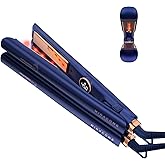 Titanium Flat Iron Hair Straightener | MIRACOMB Professional Straightening Iron Styler with Infrared Light for Straight and Smooth Styles|1" Premium 2 in 1 Styling Tool with Digital Heat Settings