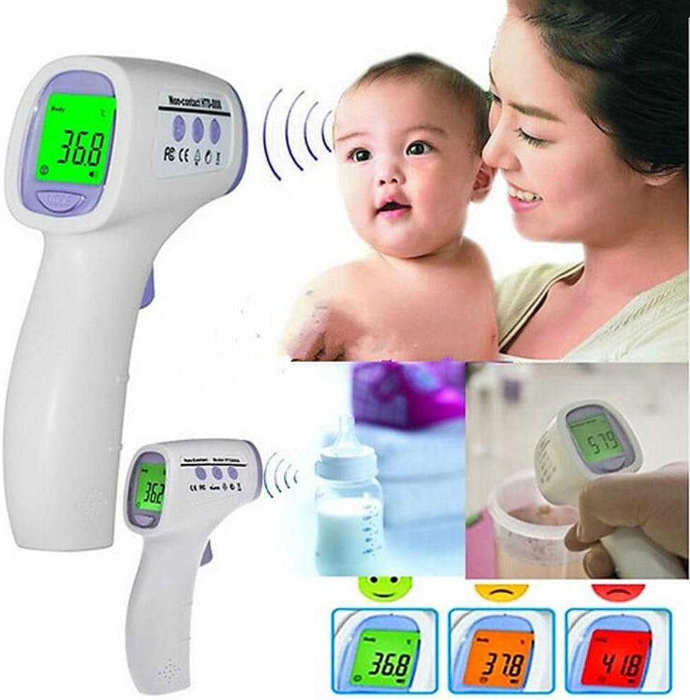 Toptekits Digital Multi-Function Baby Monitor - Baby/Adult Thermometer - Non-contact Infrared Forehead Body Thermometer Baby Termometer - Child Termometro(Digital Thermometer)
