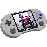 Anbernic RG353P Handheld Game Console RG351P Retro Gaming Console Portable Game Console 3.5 Inch IPS Screen Double 3D Rocker Supports 3.5mm Sound Headphones Grey