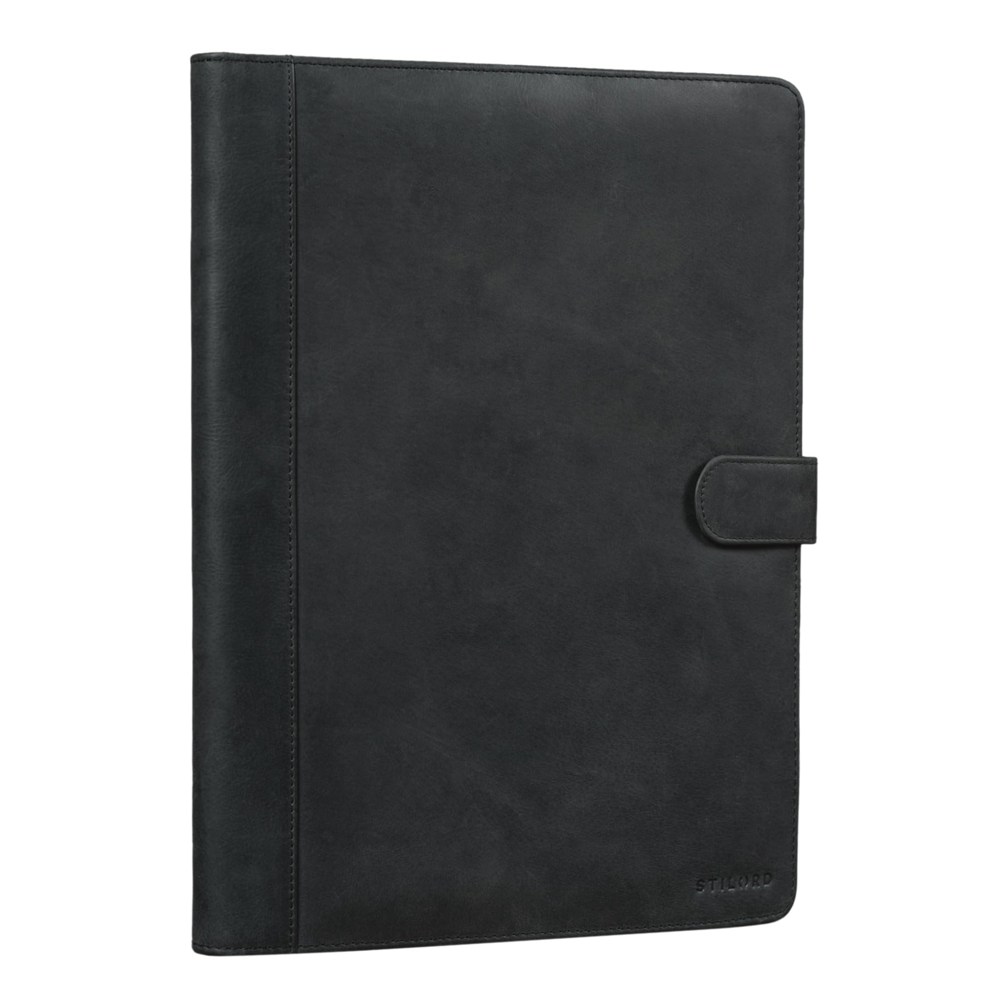 STILORD "Lennoxus" Porfolio Leather Conference Folder A4 Vintage Business Ma Document Folder for 12,9 inch iPads Genuine Vintage Leather Colour:Anthracite