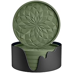 ME.FAN Silicone Coasters with Holder,[6