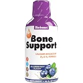 Bluebonnet Nutrition Liquid Bone Support Calcium &amp; Magnesium Citrate | Non-GMO, Kosher