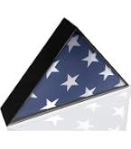 Boîte Vitrine En Bois Pour Drapeau (type USA) - Format Triangle - 44x23x8.5 Cm - Rangement Mural Décoration