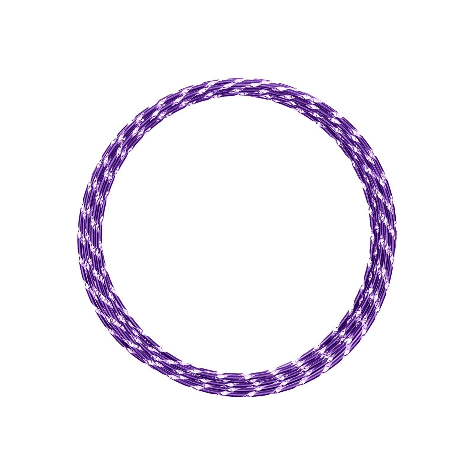 Vaessen Creative Aluminium Diamond 2 mm x 5 m | Flexible Jewellery Wire Purple, Fliederfarben, 500 x 0.2 x 0.2 cm