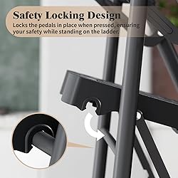 KINGRACK 5 Step Ladder with Tool Platform, 900 lbs